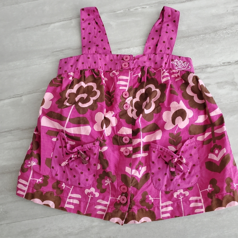 ROXY button up tank top Size 4T